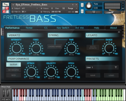 Ilya Efimov Fretless Bass KONTAKT无品贝司
